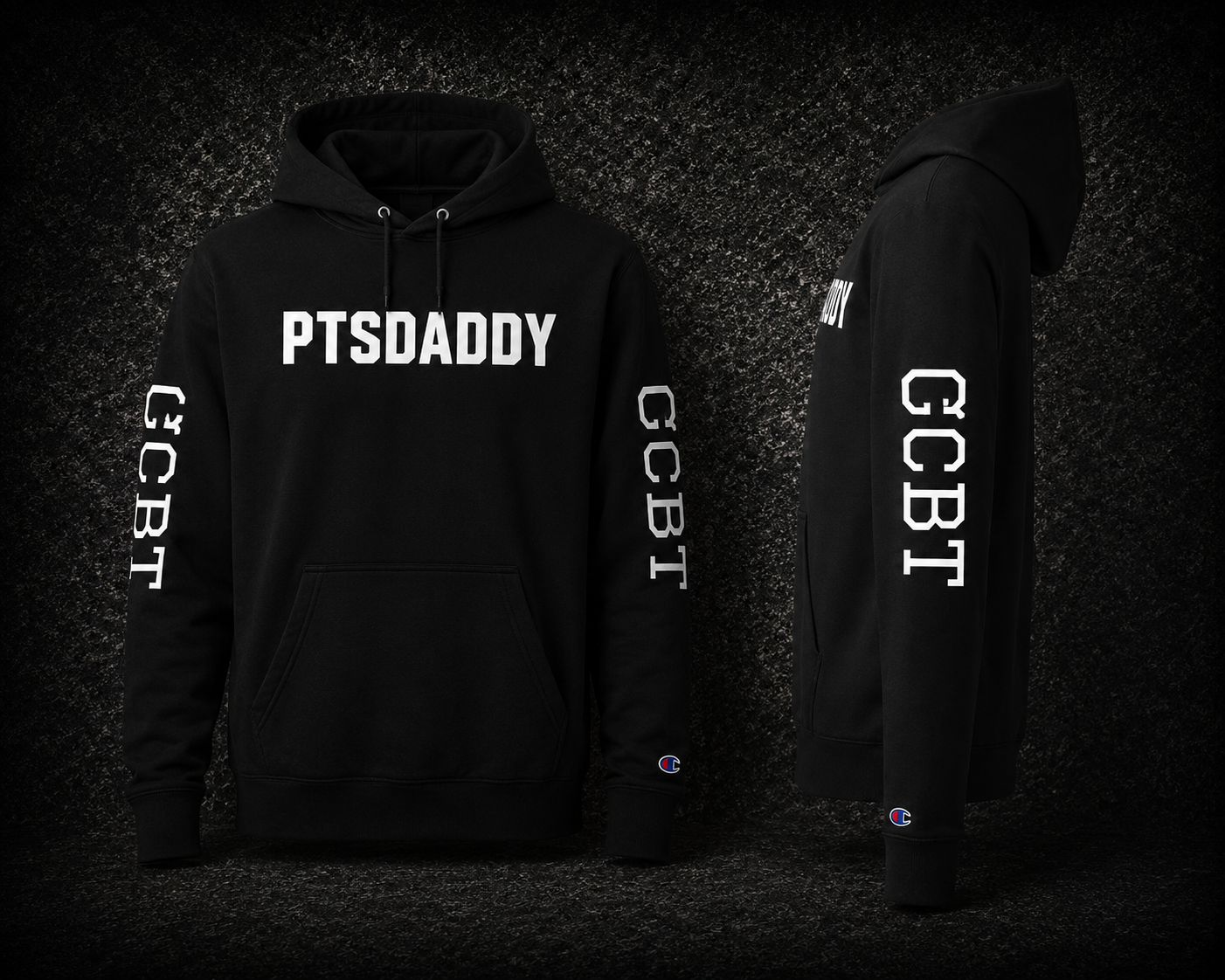 GGBT PTSDaddy Champion hoodie