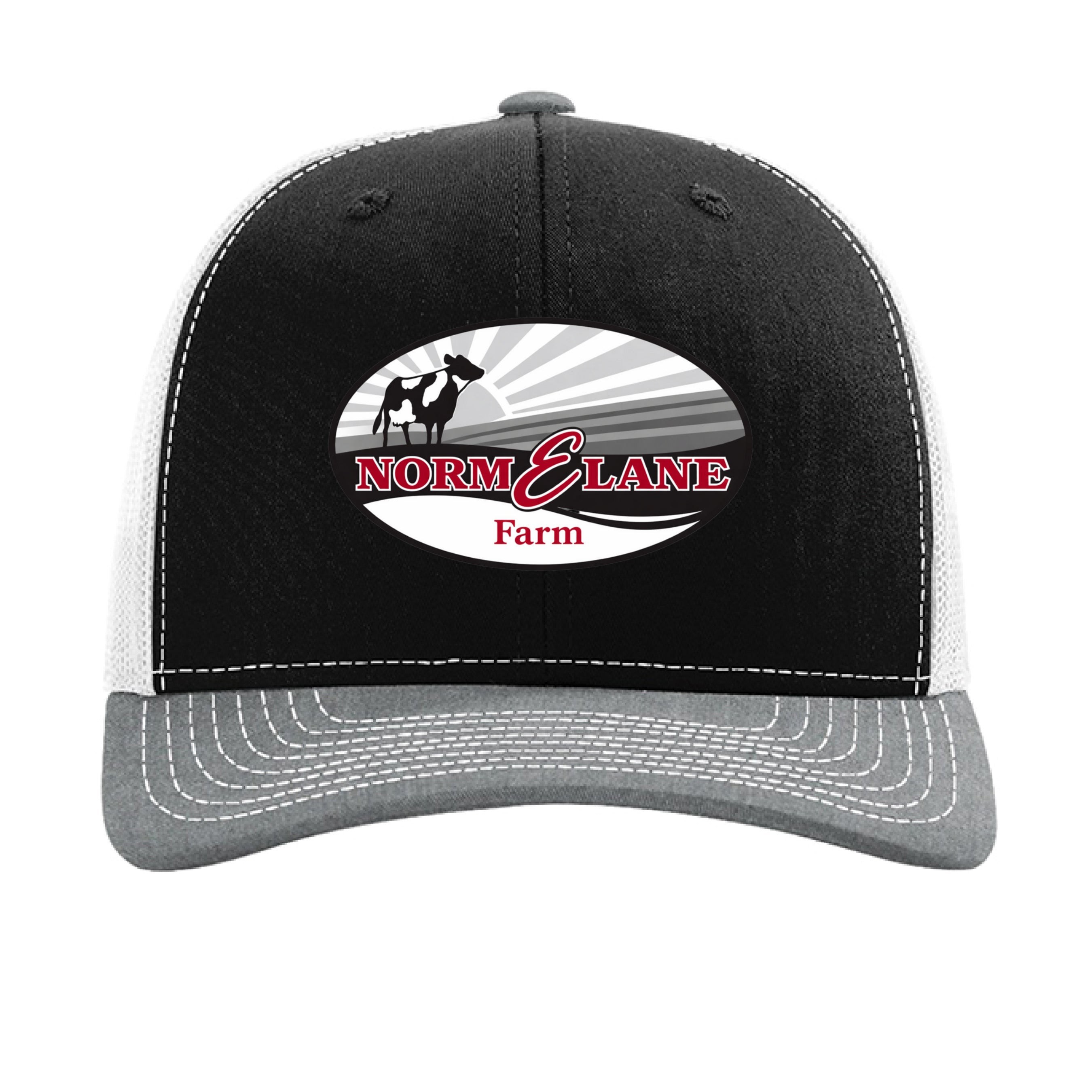 Black/ White/ Heather Grey - FRONT